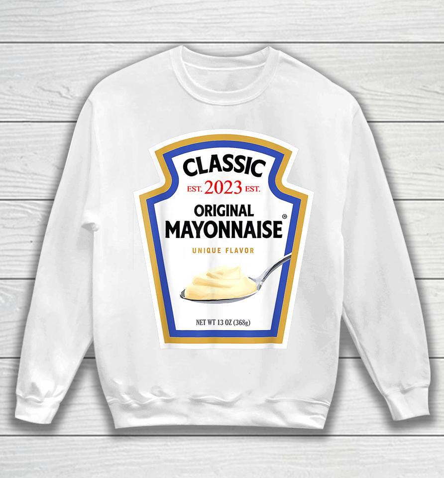 Mayonnaise Diy Halloween Costume Matching Group Couple Mayo Sweatshirt