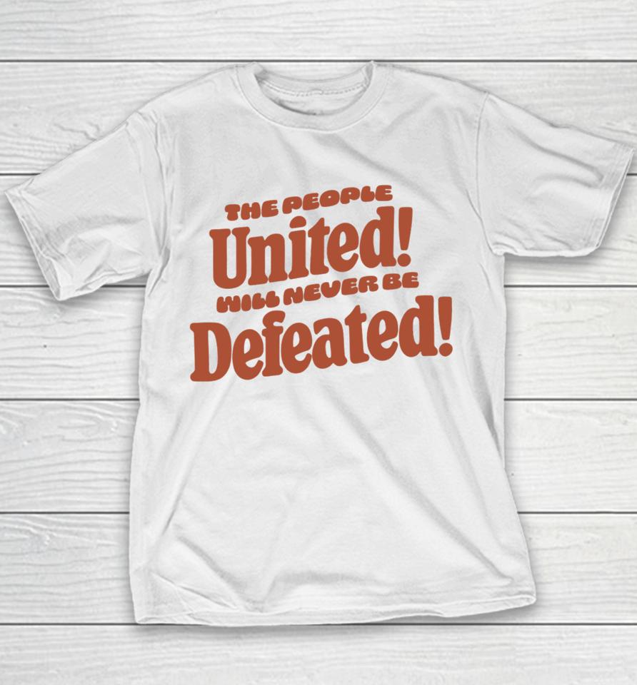 Mayor Andre Dickless The People United Will Never Be Defeated Youth T-Shirt