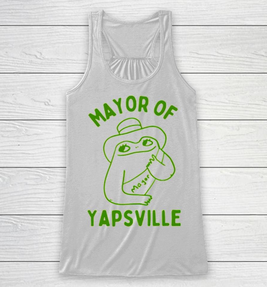 Mayor Of Yapville Racerback Tank