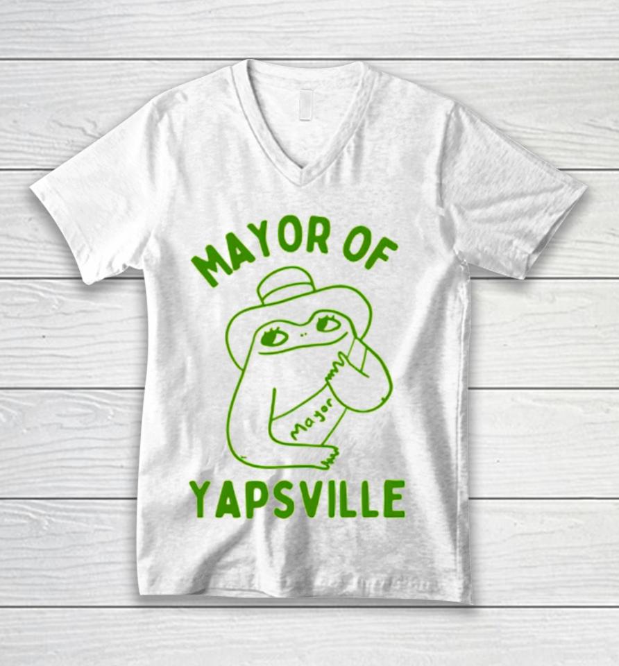 Mayor Of Yapville Unisex V-Neck T-Shirt