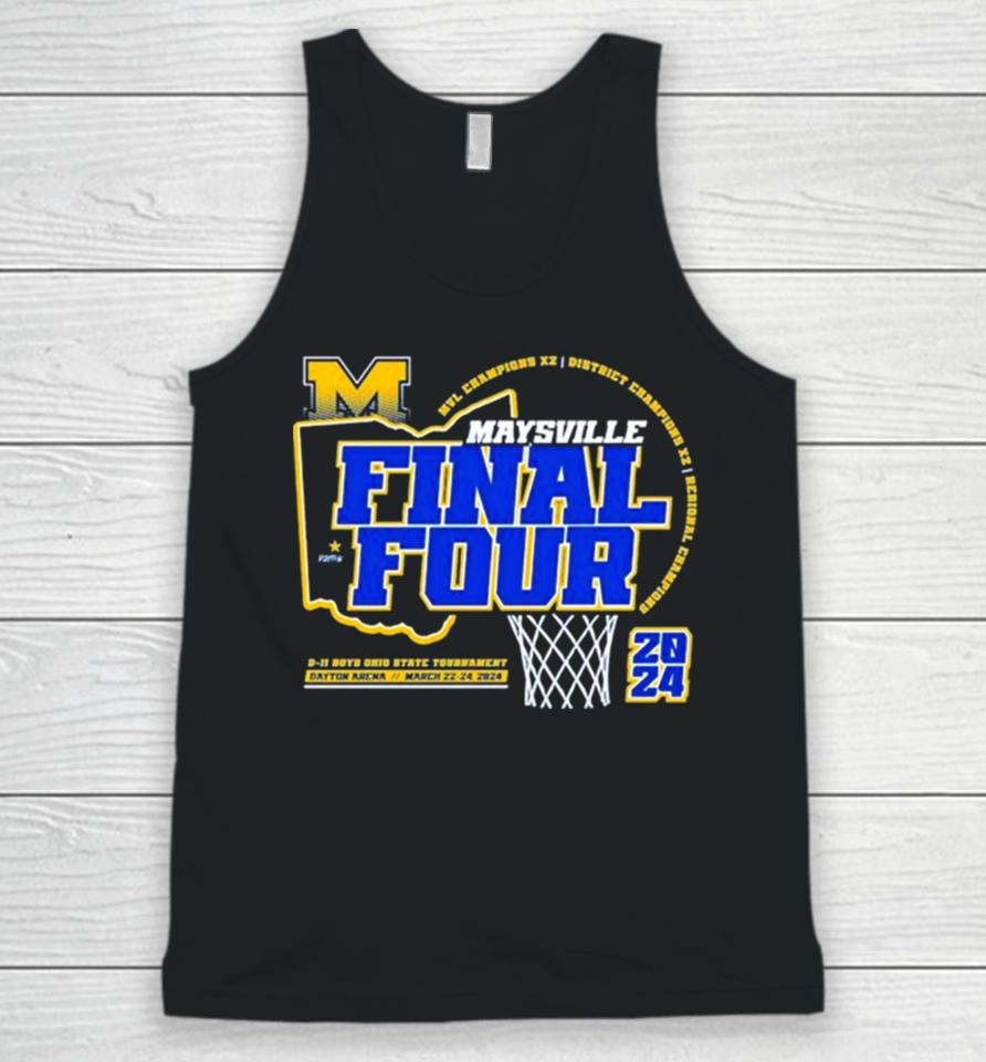Maysville Panther 2024 Final Four D Ii Ohio Boys Basketball State Tournament Champions Unisex Tank Top