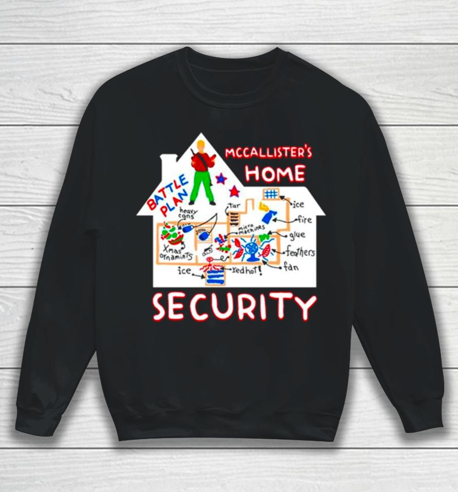 Mccallister’s Home Security Battle Plans Alone Christmas Sweatshirt