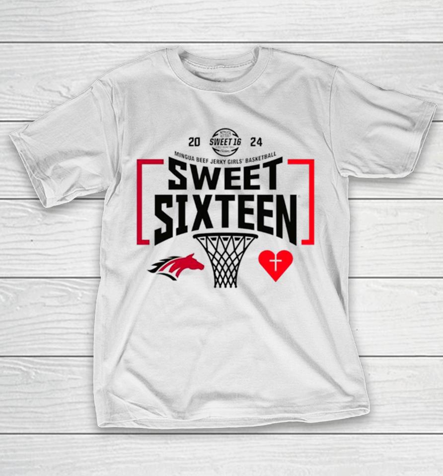 Mccracken County Vs Sacred Heart 2024 Mingua Beef Jerky Girls’ Basketball Sweet Sixteen State Tournament T-Shirt