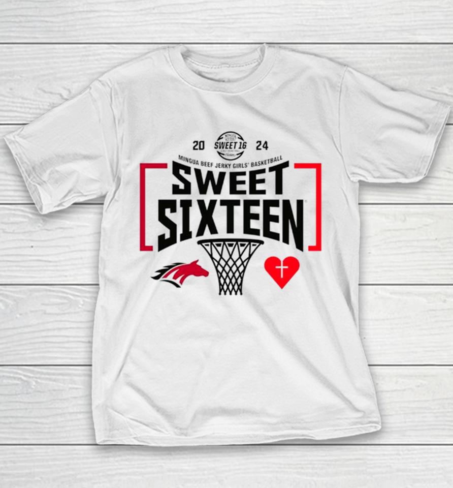 Mccracken County Vs Sacred Heart 2024 Mingua Beef Jerky Girls’ Basketball Sweet Sixteen State Tournament Youth T-Shirt