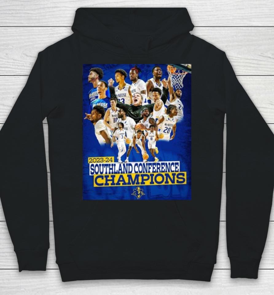 Mcneese State Cowboys Men’s Basketball 2024 Southland Conference Champions Hoodie