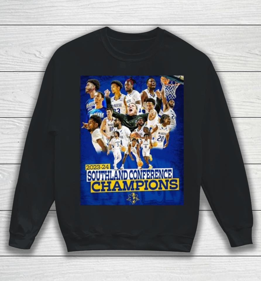 Mcneese State Cowboys Men’s Basketball 2024 Southland Conference Champions Sweatshirt