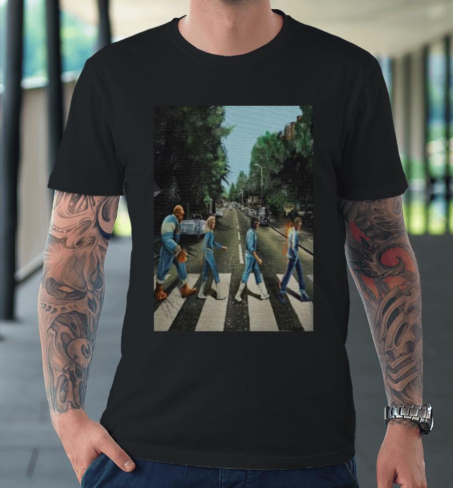 Mcu Fantastic Four Abbey Road Artwork Premium T-Shirt