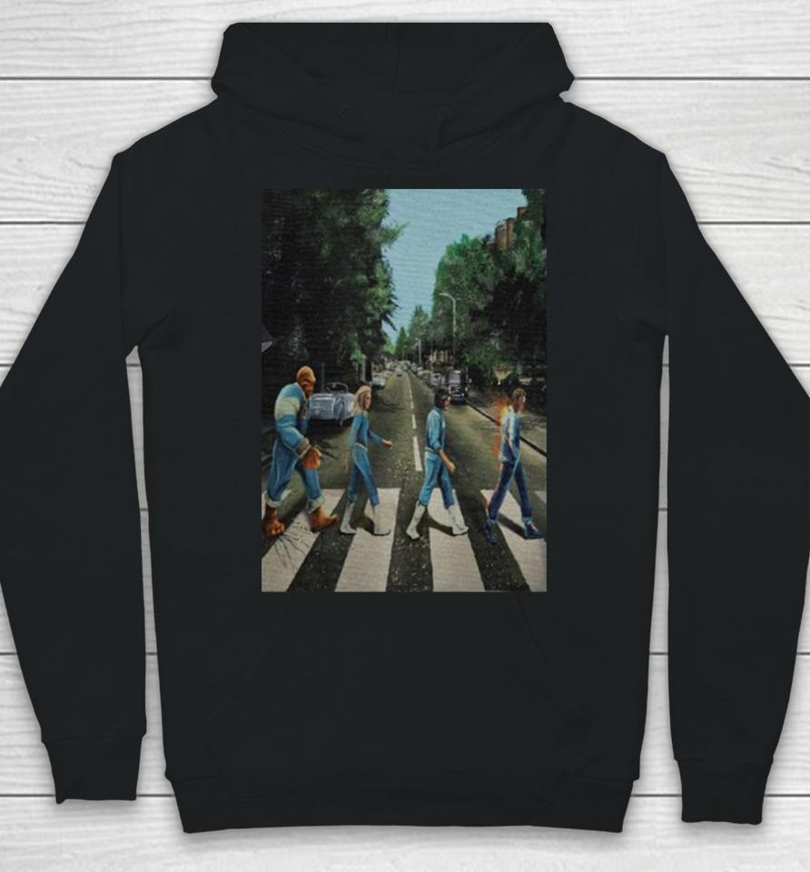 Mcu Fantastic Four Abbey Road Artwork Hoodie