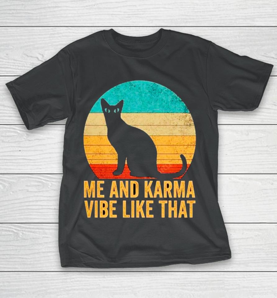 Me And Karma Vibe That Lazy Cat Vintage T-Shirt