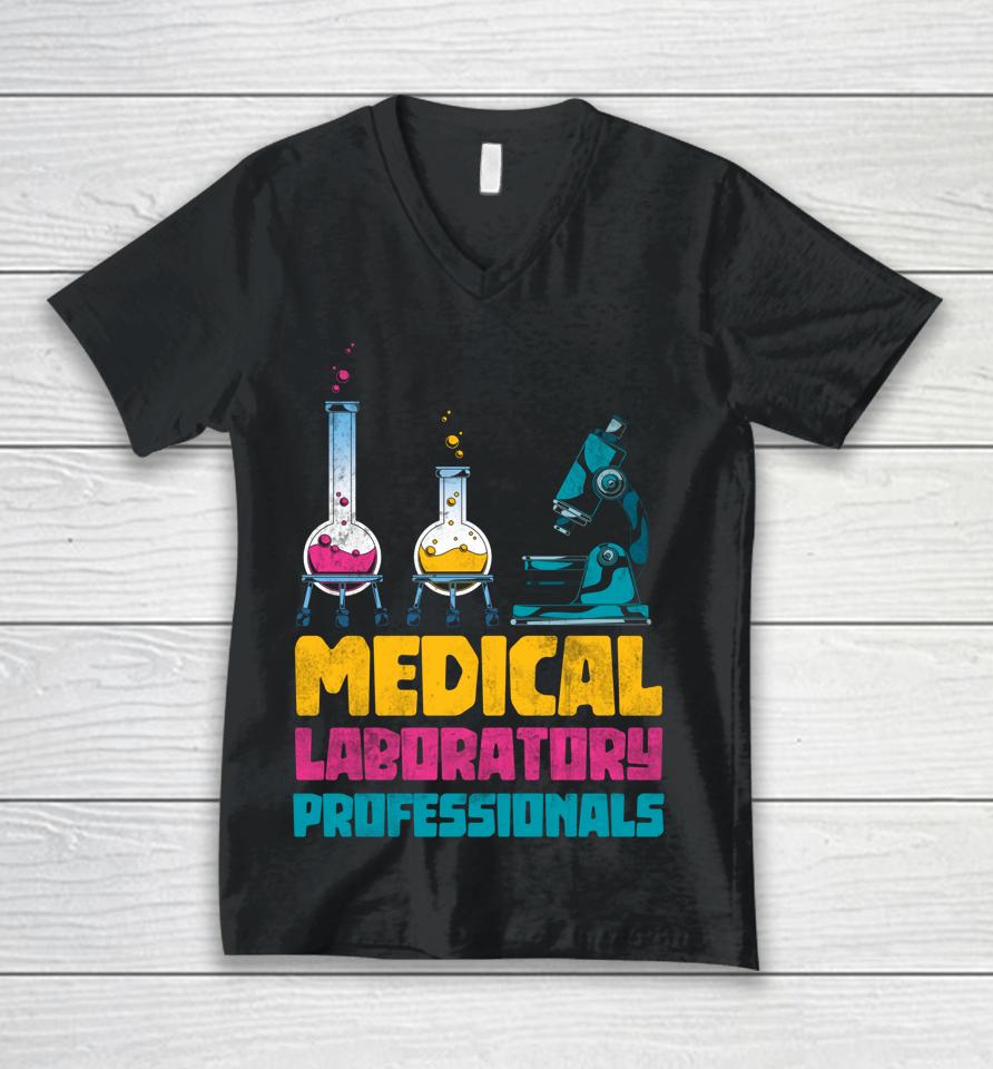 Med Lab Technician Medical Laboratory Professionals Unisex V-Neck T-Shirt