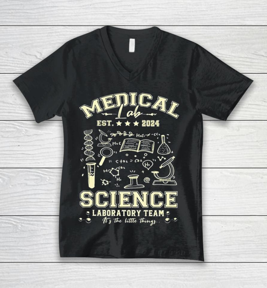 Medical Lab Science Team Est 2024 Unisex V-Neck T-Shirt