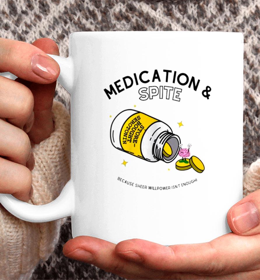 Medication And Spite Because Sheep Willpower Isn’t Enough Coffee Mug
