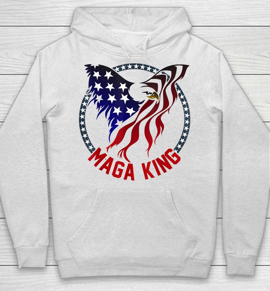 Mega King Eagle Usa Flag Proud Ultra Maga Trump 2024 Hoodie