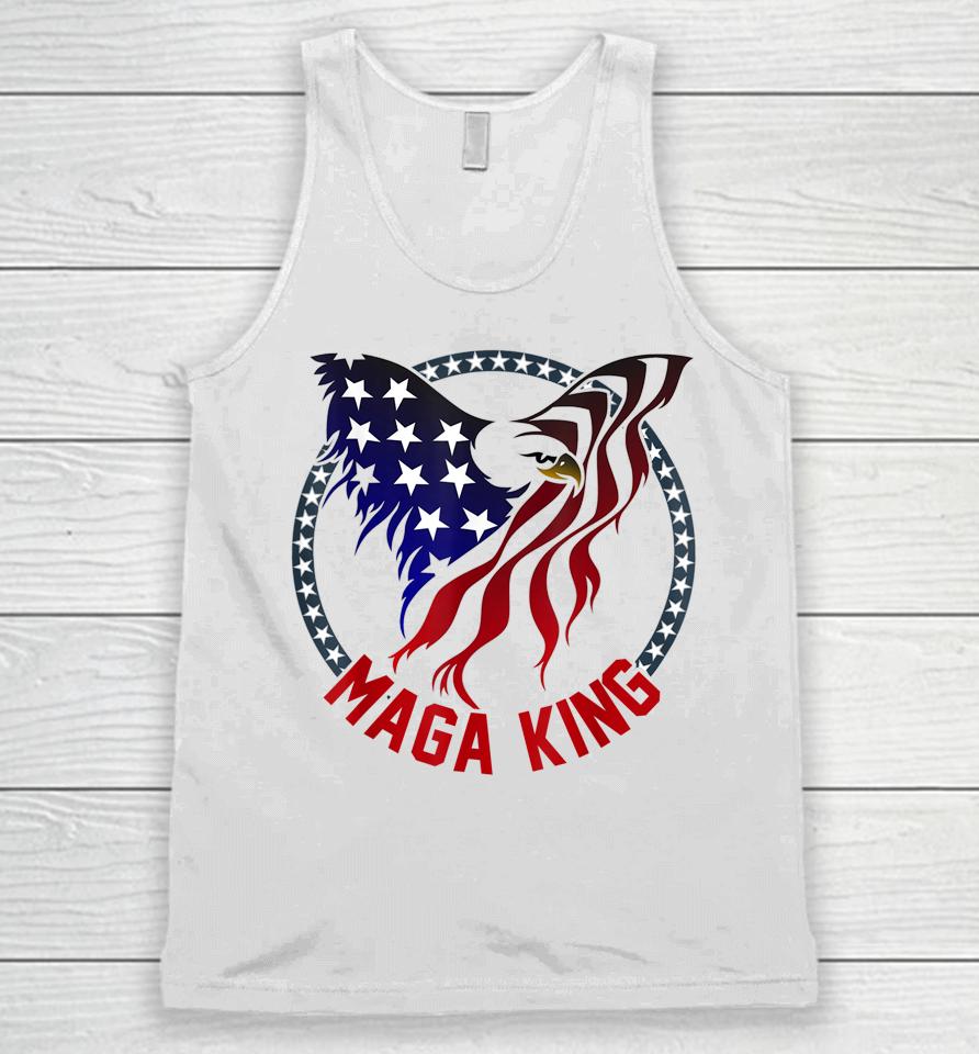 Mega King Eagle Usa Flag Proud Ultra Maga Trump 2024 Unisex Tank Top