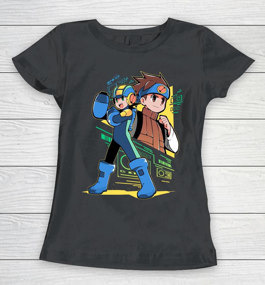 Mega Man And Lan Women T-Shirt