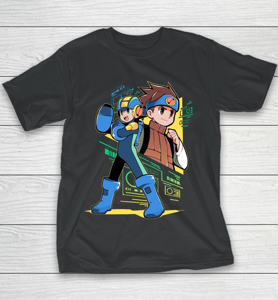 Megaman Store Mega Man And Lan Youth T-Shirt