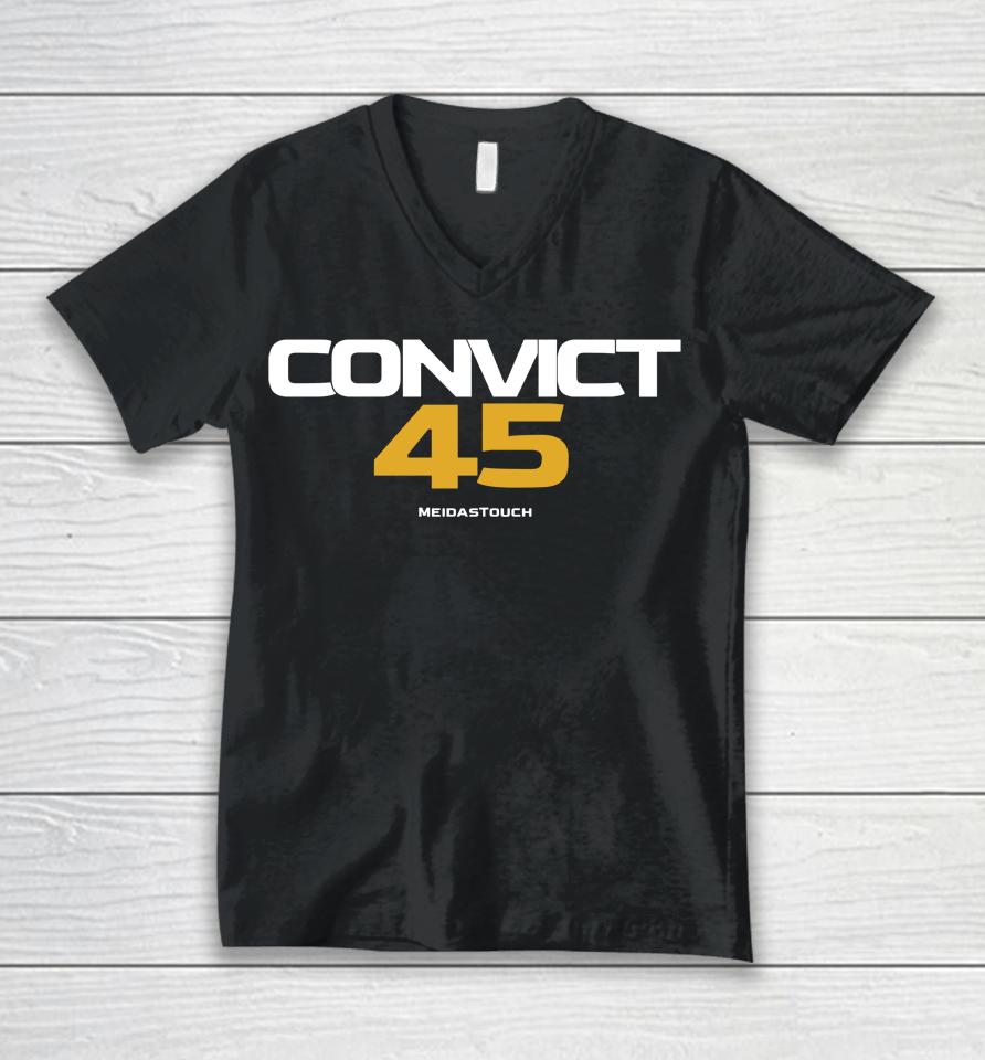 Meidastouch Store Convict 45 Unisex V-Neck T-Shirt