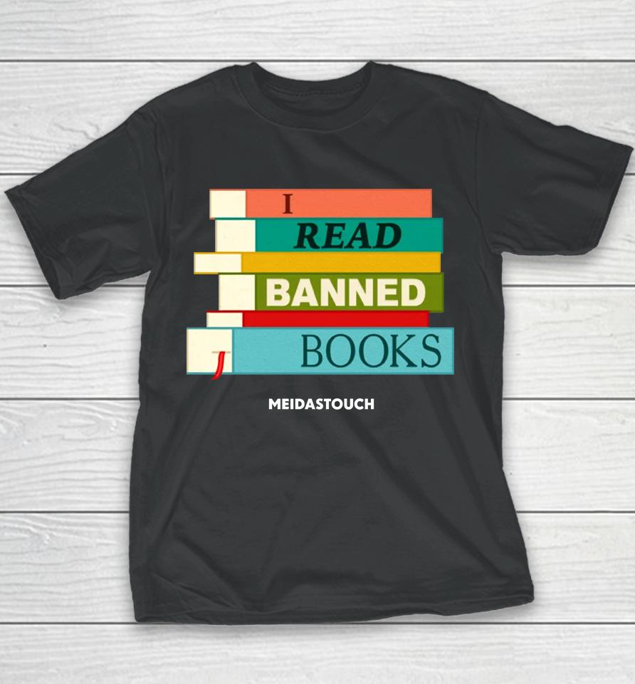 Meidastouch Store I Read Banned Books Youth T-Shirt