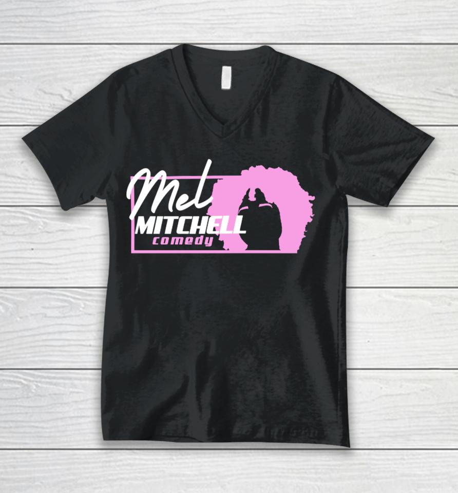 Mel Mitchell Comedy Logo Unisex V-Neck T-Shirt