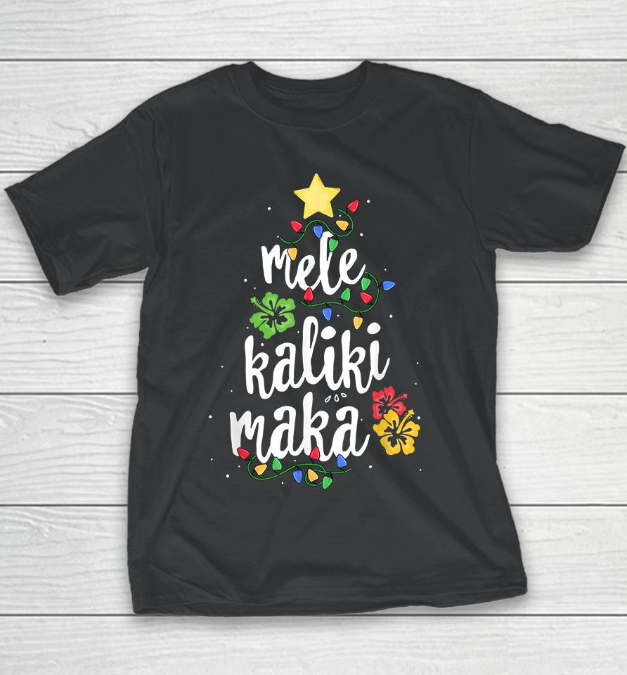 Mele Kalikimaka Hawaii Christmas Youth T-Shirt