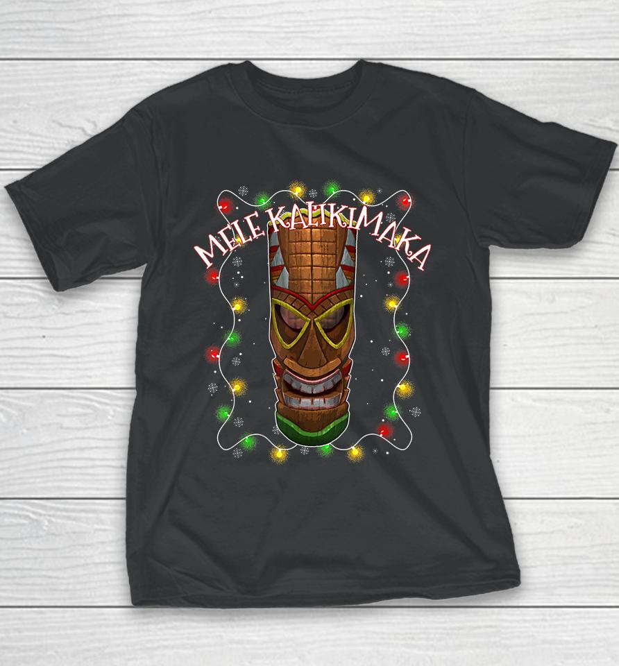 Mele Kalikimaka Hawaii Merry Christmas Youth T-Shirt