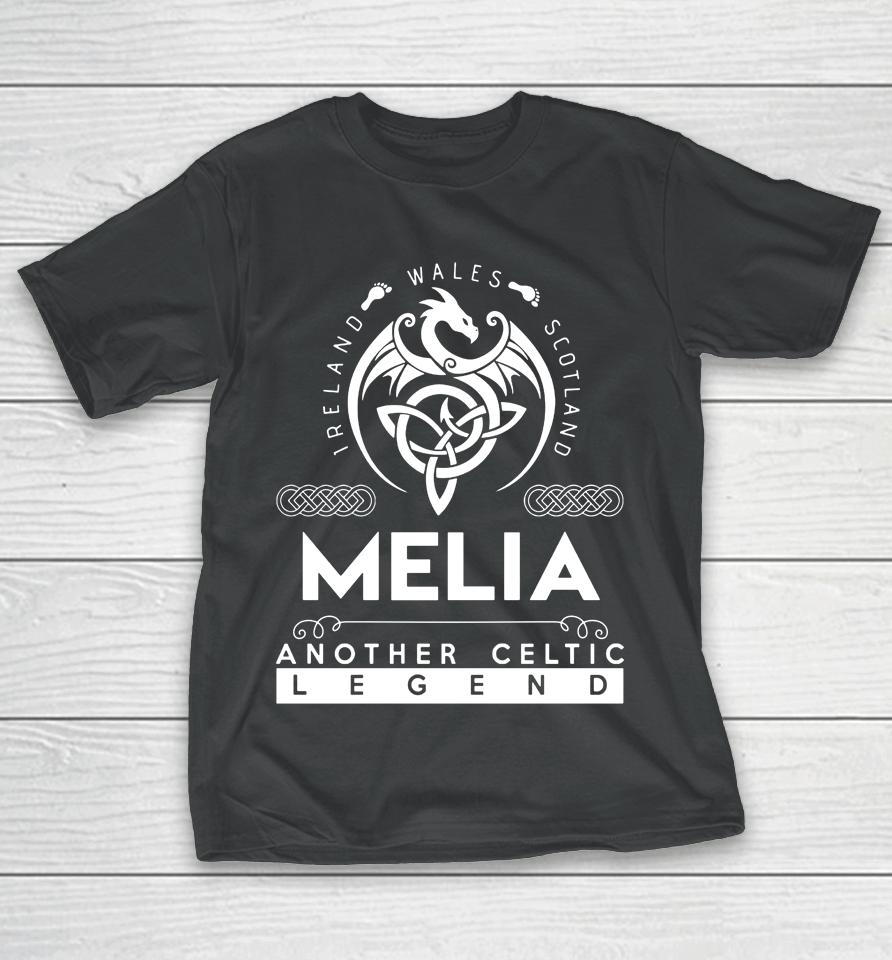 Melia Name Another Celtic Legend Melia Dragon T-Shirt