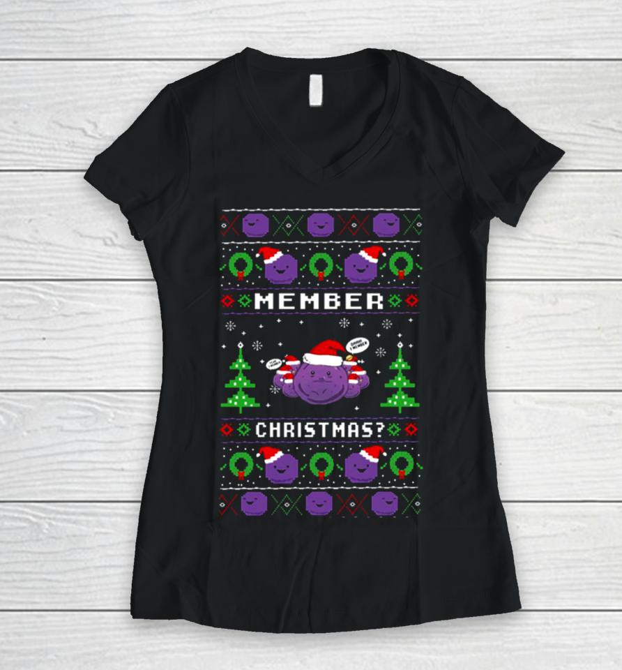 Member Christmas Berries Women V-Neck T-Shirt
