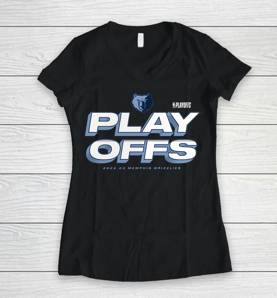 Memphis Grizzlies 2023 Playoffs Starter Women V-Neck T-Shirt