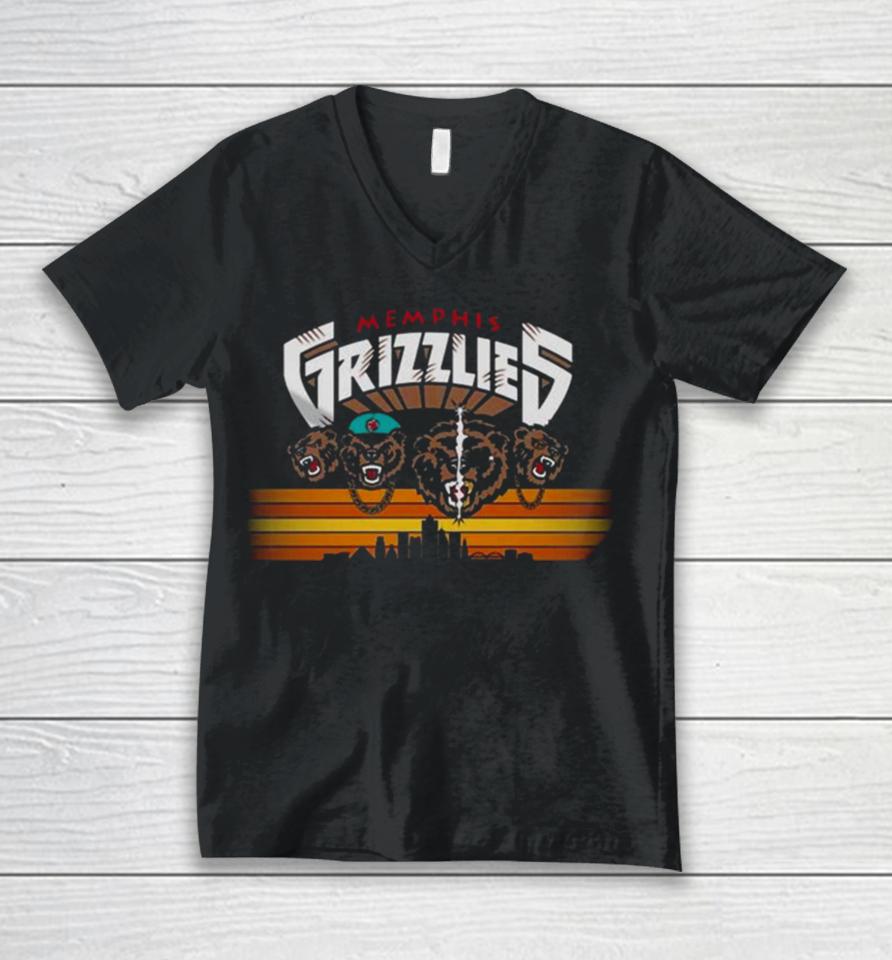 Memphis Grizzlies Three 6 Mafia X Br Remix Unisex V-Neck T-Shirt