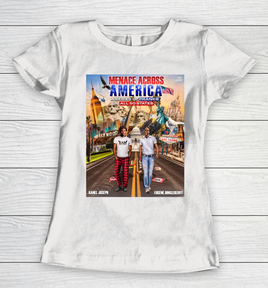 Menace Across America A Series Of Pranks In All 50 States Women T-Shirt