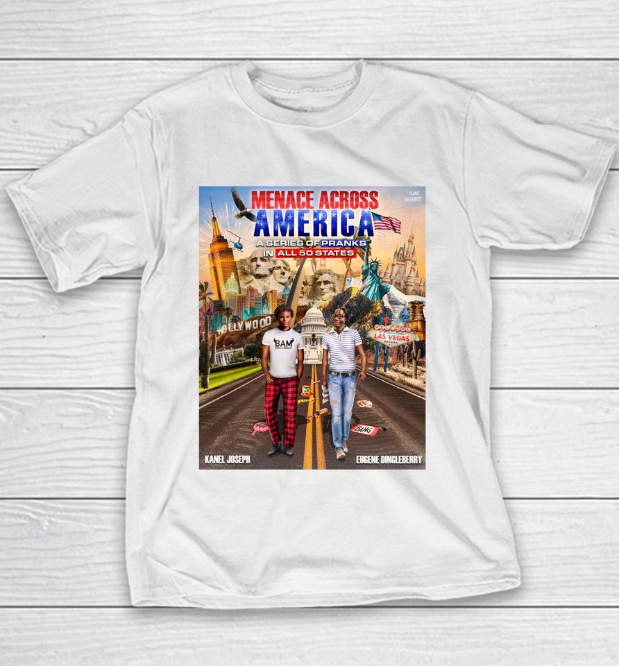 Menace Across America A Series Of Pranks In All 50 States Youth T-Shirt