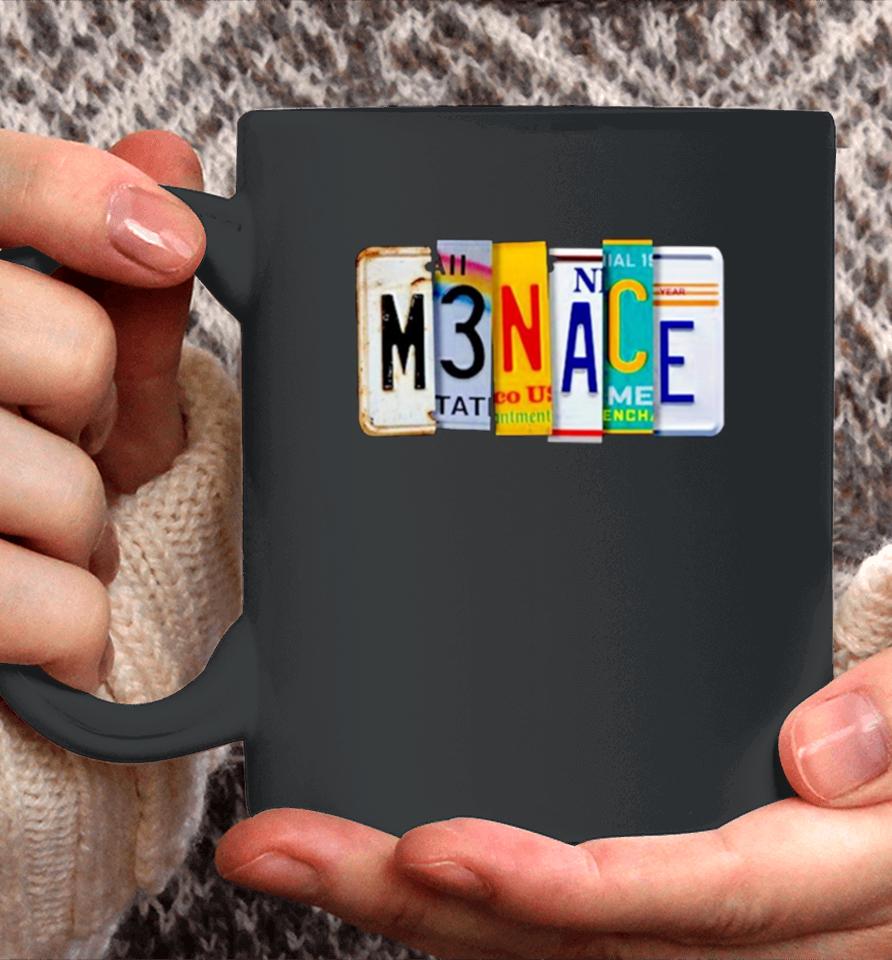 Menace License Plate Coffee Mug
