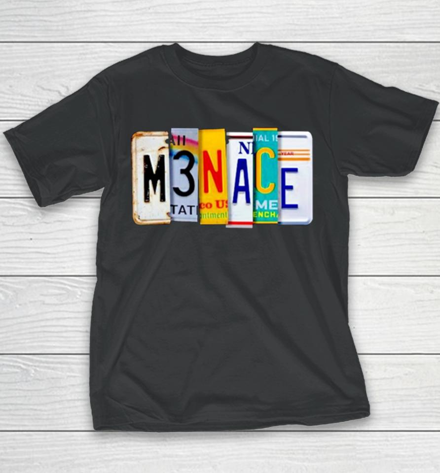 Menace License Plate Youth T-Shirt