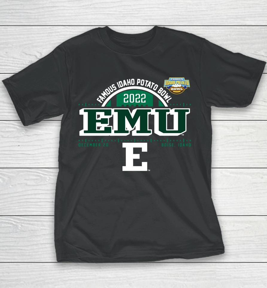 Men's 2022 Eastern Michigan Eagles Famous Idaho Potato Bowl Youth T-Shirt