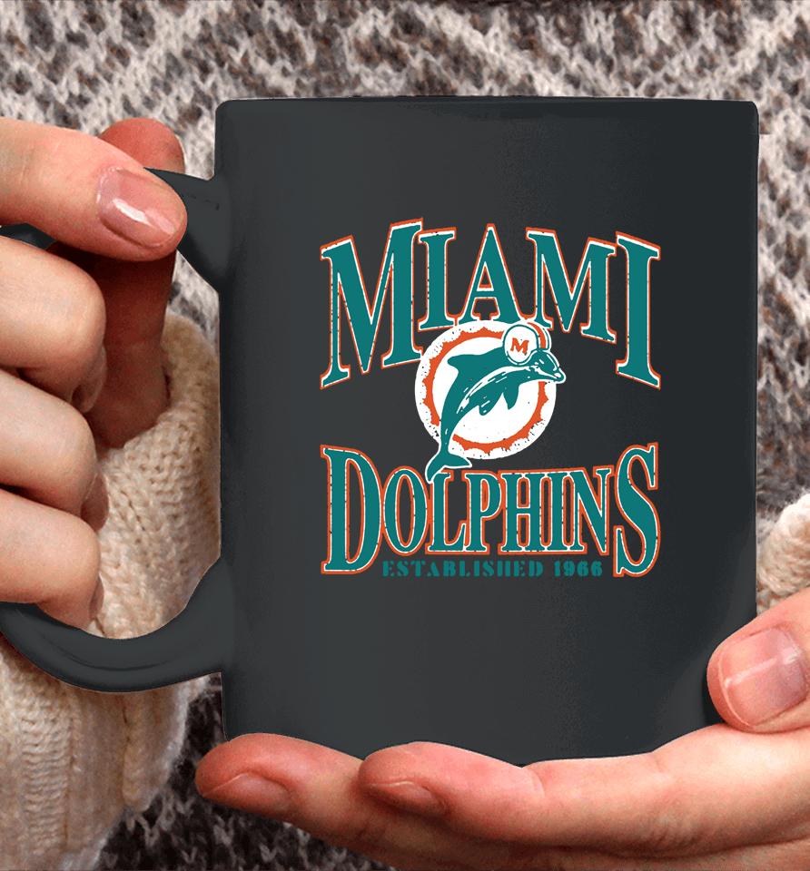 Men's 2022 Miami Dolphins Playability Logo Est 1965 Coffee Mug