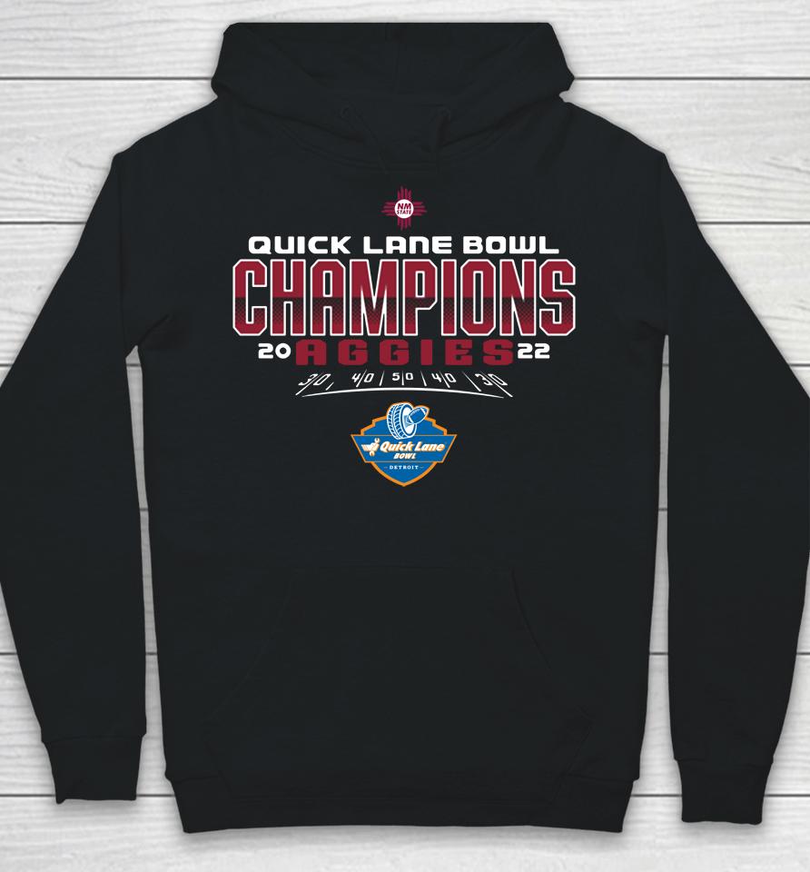 Men's 2022 Quick Lane Bowl New Mexico State Champions Hoodie