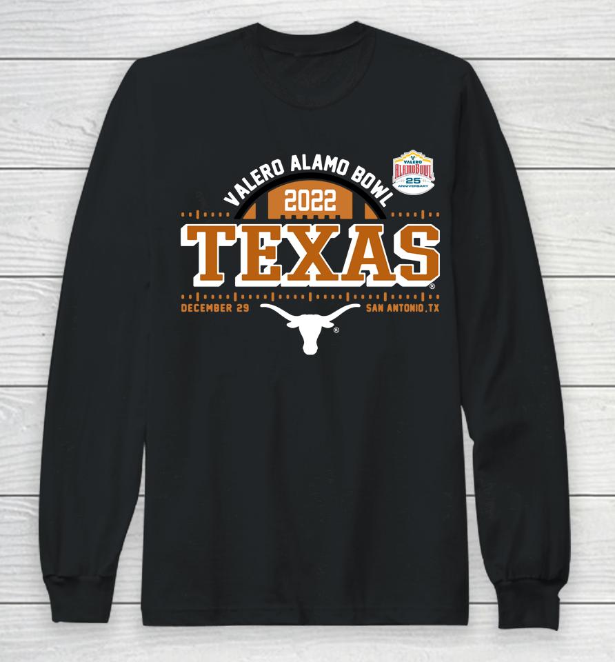 Men's 2022 Texas Longhorns Burnt Valero Alamo Bowl Long Sleeve T-Shirt