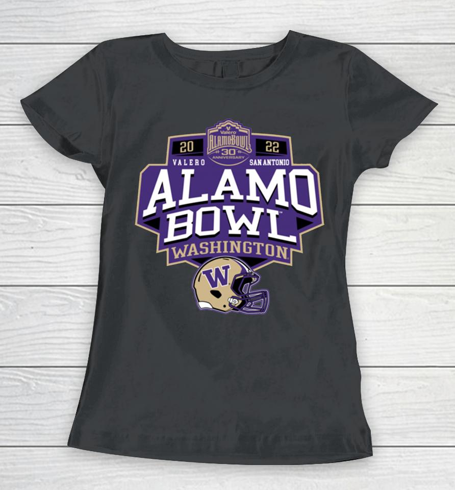 Men's 2022 Valero Alamo Bowl Washington Purple Women T-Shirt