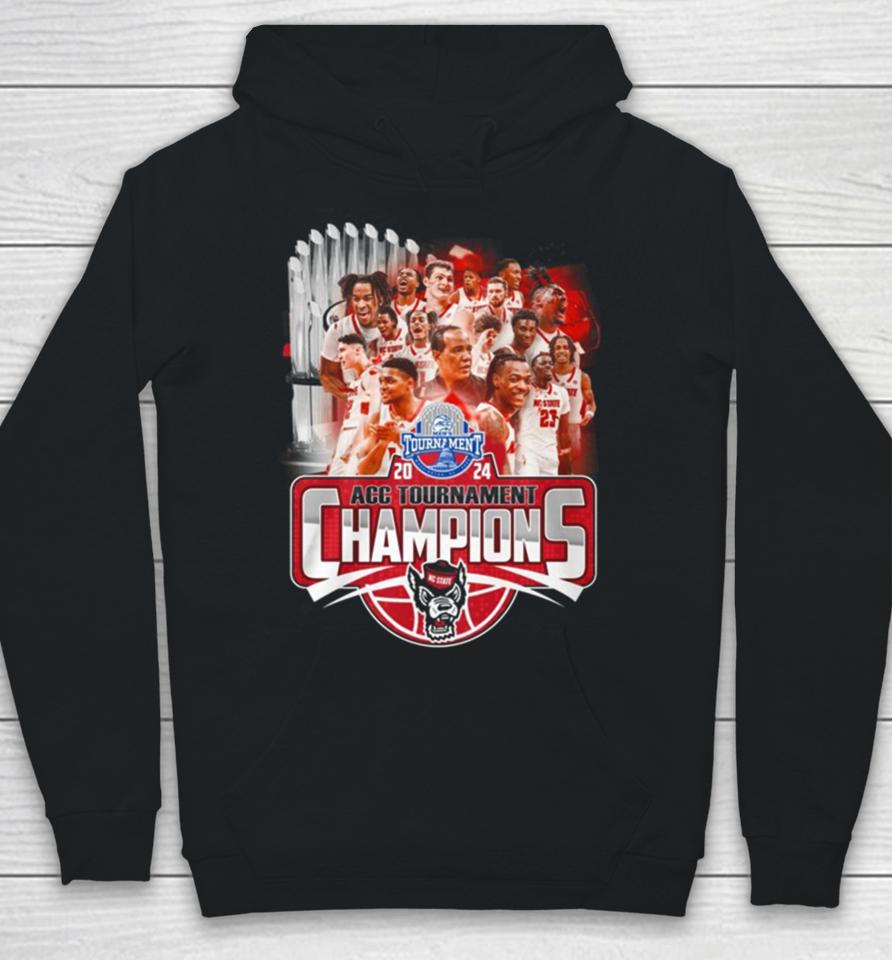 Men’s 2024 Acc Tournament Chamopions Nc State Wolfpack Hoodie