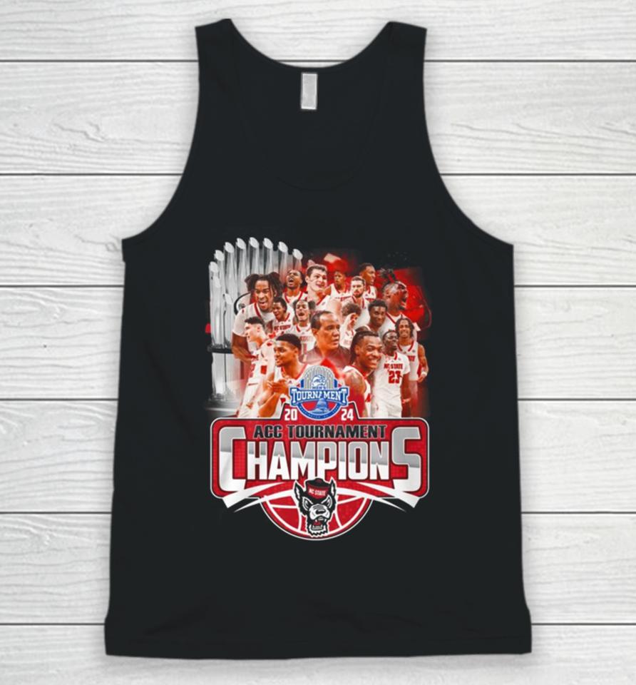 Men’s 2024 Acc Tournament Chamopions Nc State Wolfpack Unisex Tank Top