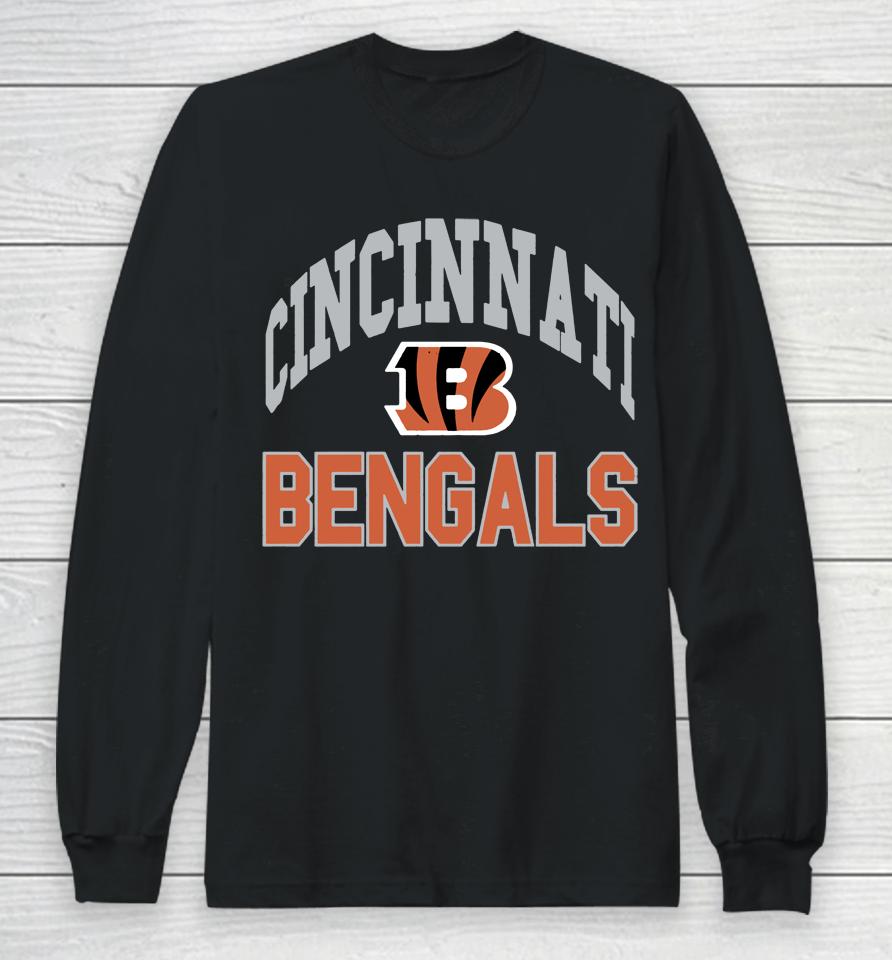 Men's 47 Black Cincinnati Bengals Irving Long Sleeve T-Shirt