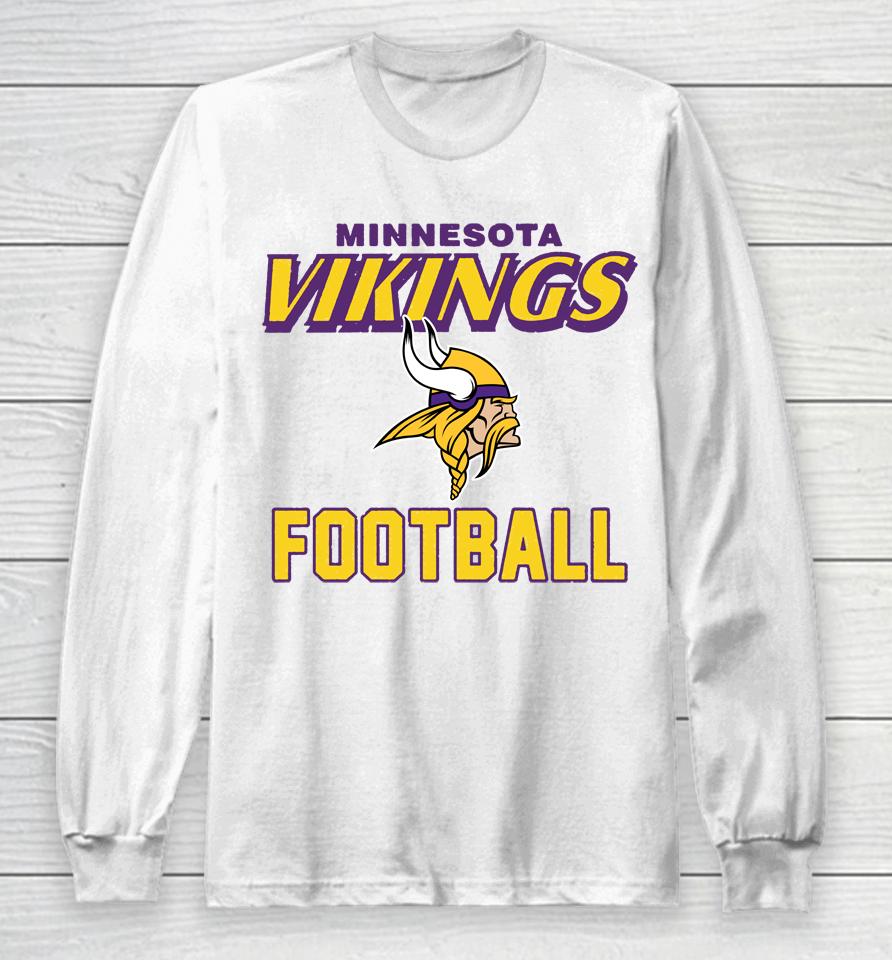 Men's '47 Minnesota Vikings Brand Dozer Franklin Long Sleeve T-Shirt