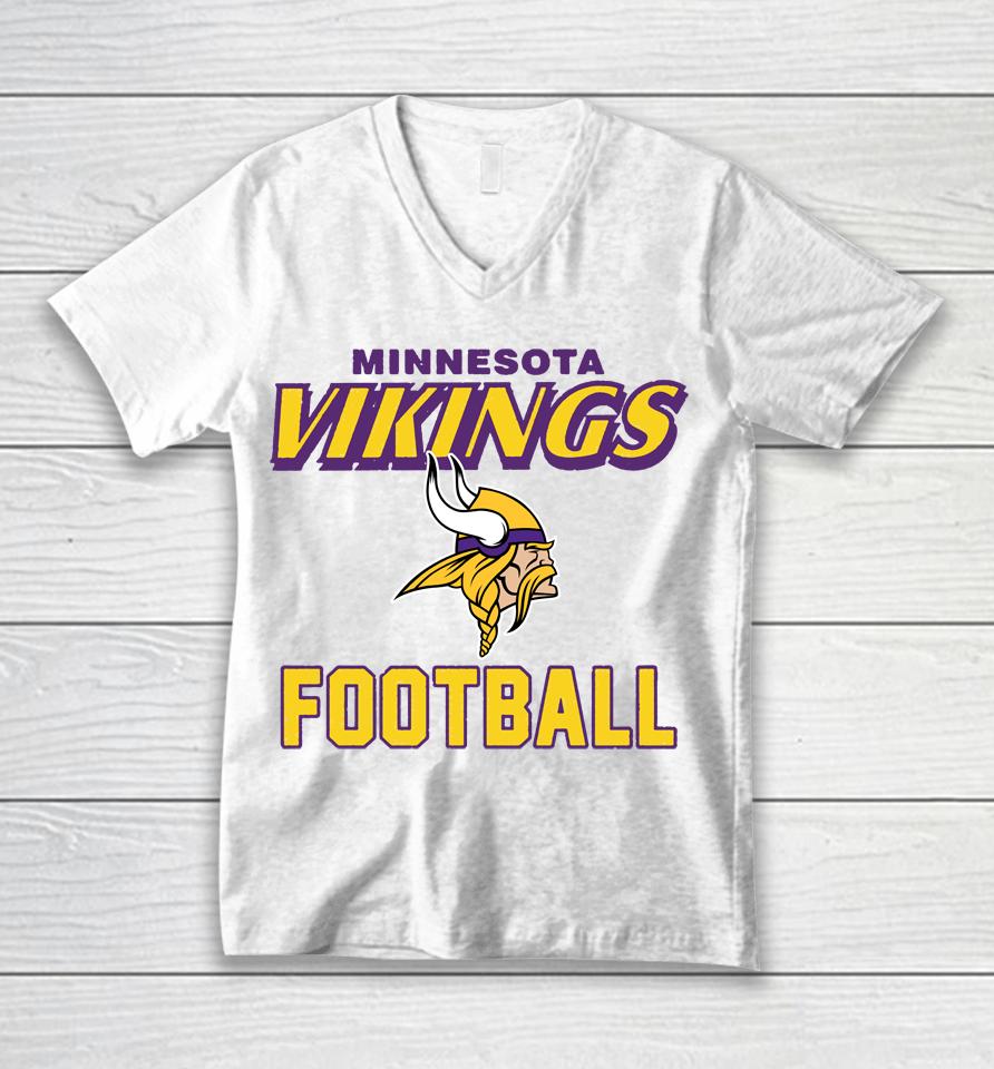 Men's '47 Minnesota Vikings Brand Dozer Franklin Unisex V-Neck T-Shirt