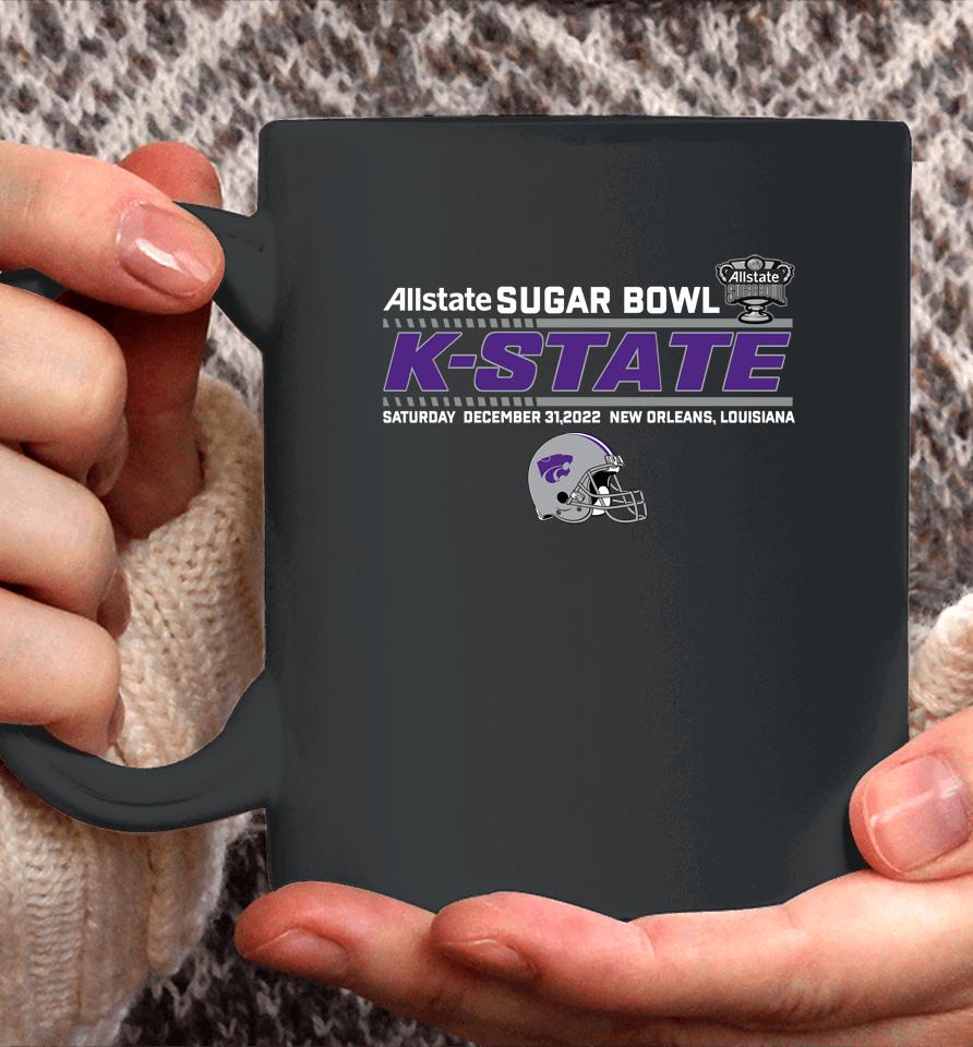 Men's Allstate Sugar Bowl K-State Team Helmet Fleece Black Coffee Mug