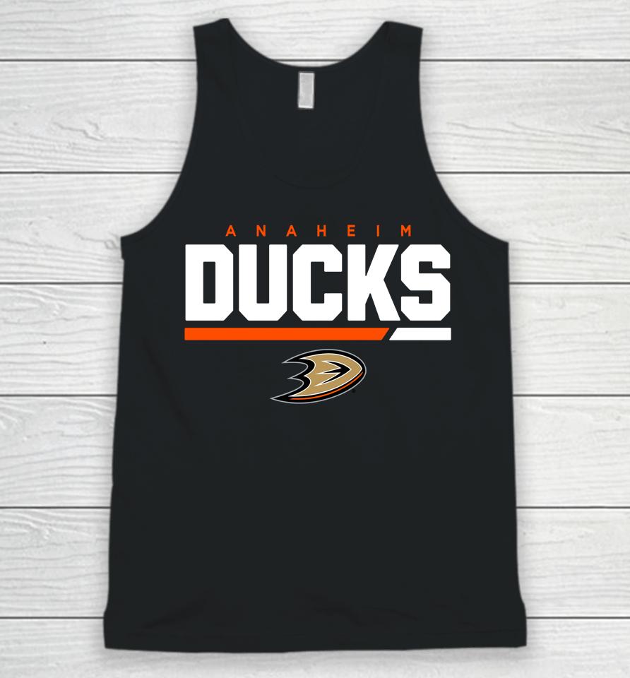 Men's Anaheim Ducks Levelwear Black Logo Richmond Unisex Tank Top