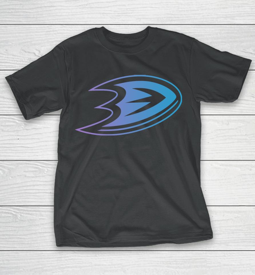 Men's Anaheim Ducks Levelwear Black Richmond Iridescent T-Shirt