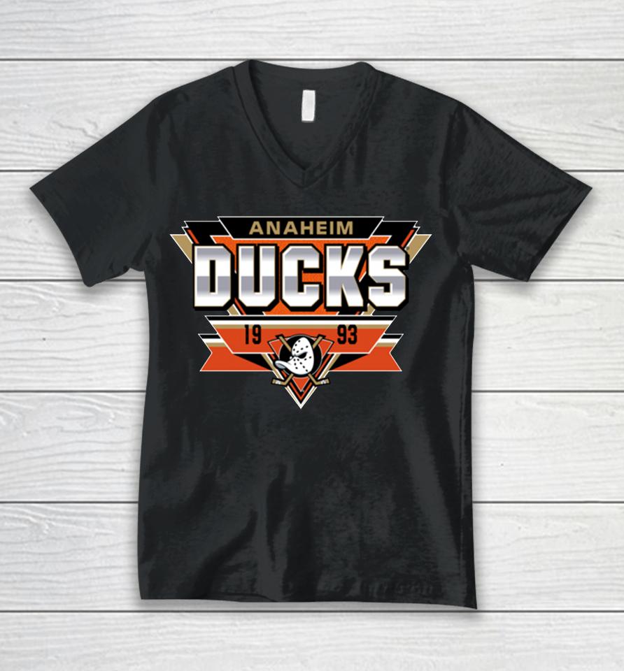 Men's Anaheim Ducks Reverse Retro 2 0 Fresh Playmaker Unisex V-Neck T-Shirt