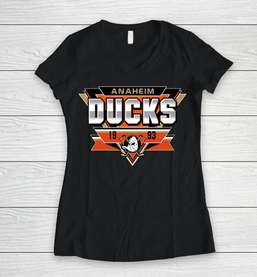 Men's Anaheim Ducks Reverse Retro 2 0 Fresh Playmaker Women V-Neck T-Shirt
