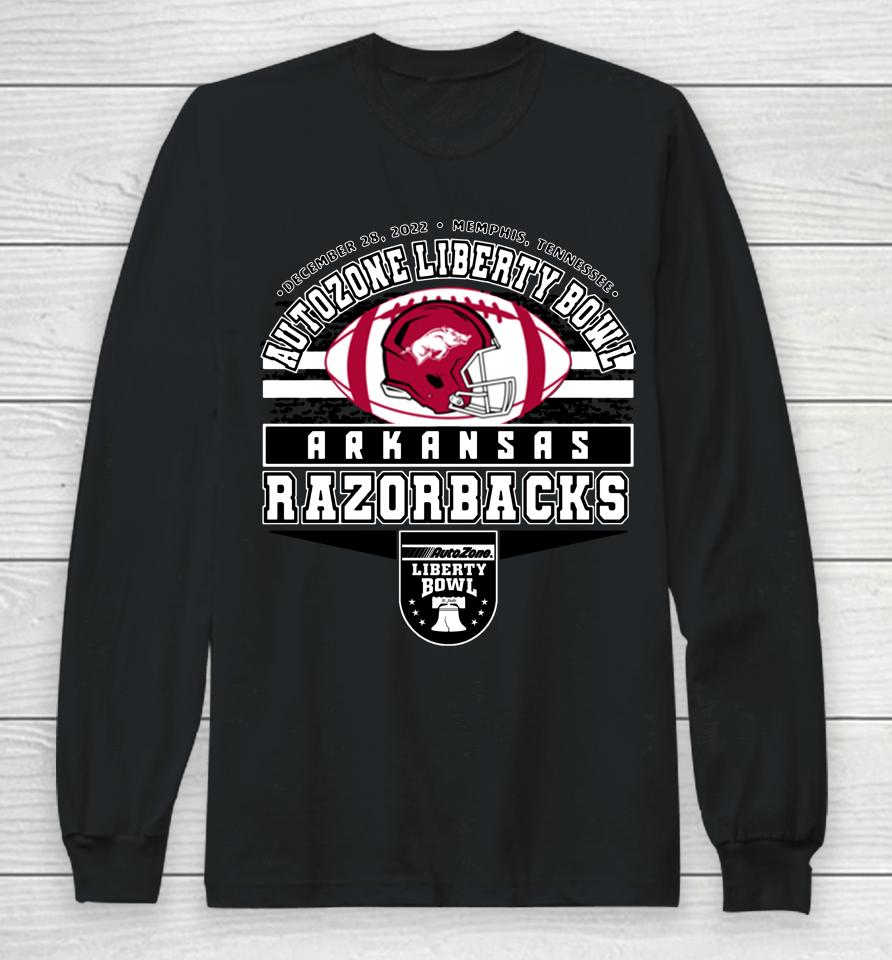 Men's Arkansas Razorbacks 2022 Ncaa Liberty Bowl Team Long Sleeve T-Shirt