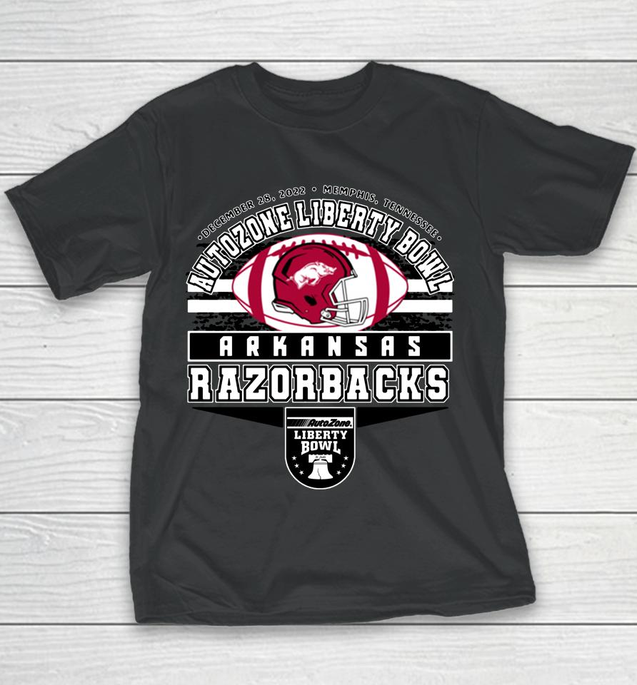 Men's Arkansas Razorbacks 2022 Ncaa Liberty Bowl Team Youth T-Shirt